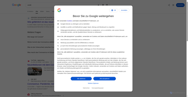 Security scan screenshot of https://offierff.firebaseapp.com/