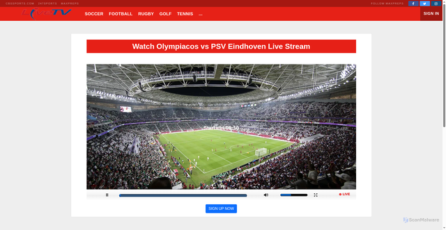 Security scan screenshot of https://www-prd-preview.wacom.com/video/alp/video-olympiacos-v-psv-eindhoven-live-4k-03.html
