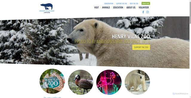 Security scan screenshot of https://www.henryvilaszoo.gov/