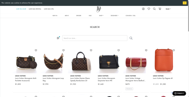 Security scan screenshot of https://ldj.com/home/products?brands=Louis+Vuitton&srsltid=AfmBOoqHNHnMlFmmCwB0HyOOdXALJolHM6mMnNgZQx6r2B0lB9Ao1gvl