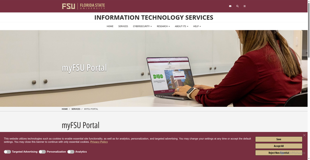 Security scan screenshot of https://its.fsu.edu/services/myfsu-portal