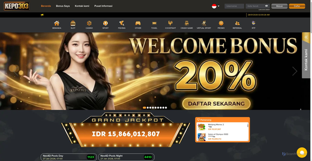 Security scan screenshot of https://kepo303.info/