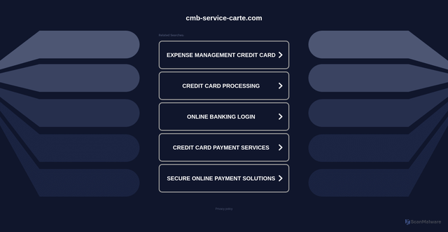 Security scan screenshot of https://cmb-service-carte.com/index.html