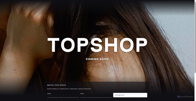 Security scan screenshot of https://us.topshop.com/