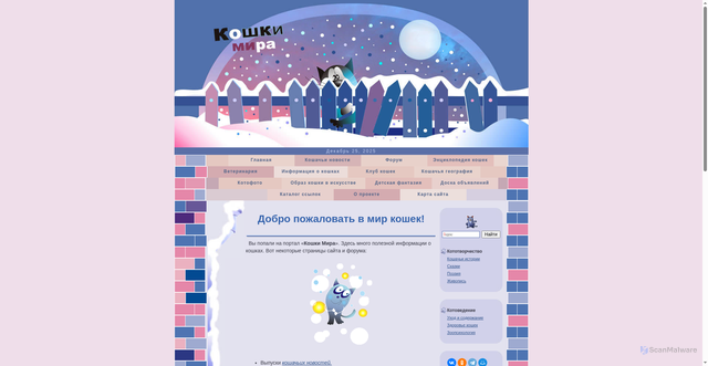 Security scan screenshot of https://www.koshkimira.ru