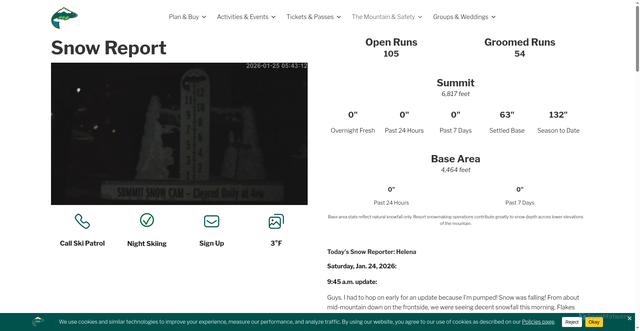 Security scan screenshot of https://skiwhitefish.com/snowreport/