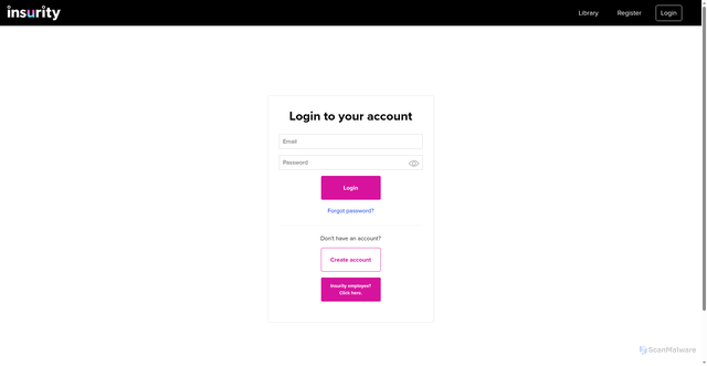 Security scan screenshot of https://docs-be.insurity.com