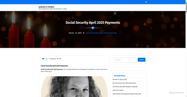 Security scan screenshot of https://jacksonukozlov.pages.dev/ncwk-social-security-april-2025-payments-chheo/