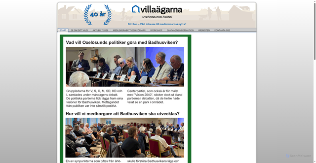Security scan screenshot of https://villaagarna-nykoping-oxelosund.se