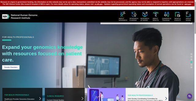 Security scan screenshot of https://www.genome.gov/