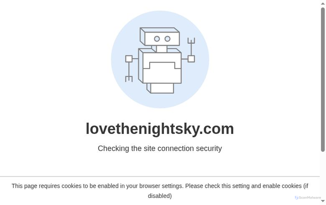 Security scan screenshot of https://lovethenightsky.com/meteor-showers-this-year/