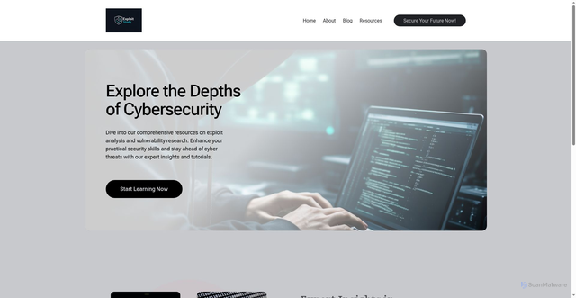 Security scan screenshot of https://exploitstudy.com/