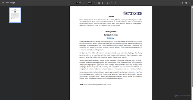 Security scan screenshot of https://www.stateside.com/sites/default/files/2018-10/Weiser%20CO.pdf