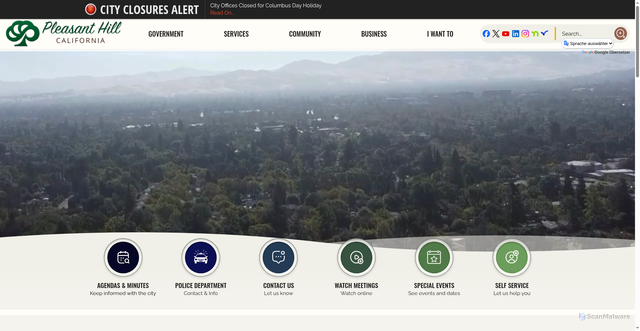 Security scan screenshot of https://www.phillca.gov/