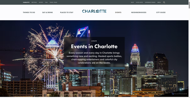 Security scan screenshot of https://www.charlottesgotalot.com/events