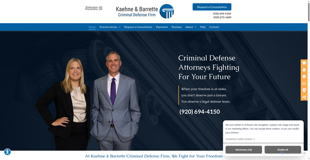 Security scan screenshot of https://www.kaehnebarrette.com/