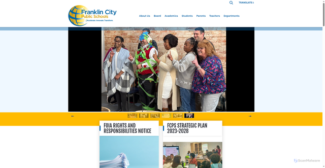Security scan screenshot of https://www.fcpsva.org/