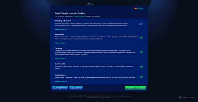 Security scan screenshot of https://millionz-casino1.com/big-bass-splash/