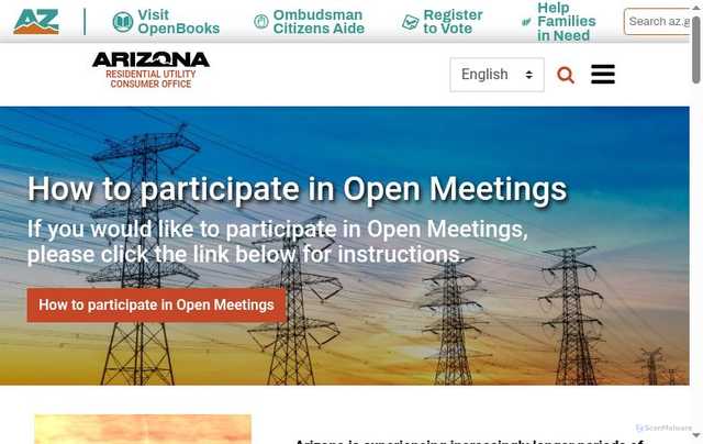 Security scan screenshot of https://ruco.az.gov/