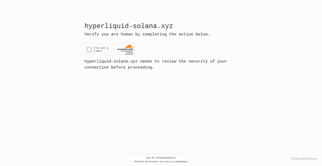Security scan screenshot of https://hyperliquid-solana.xyz