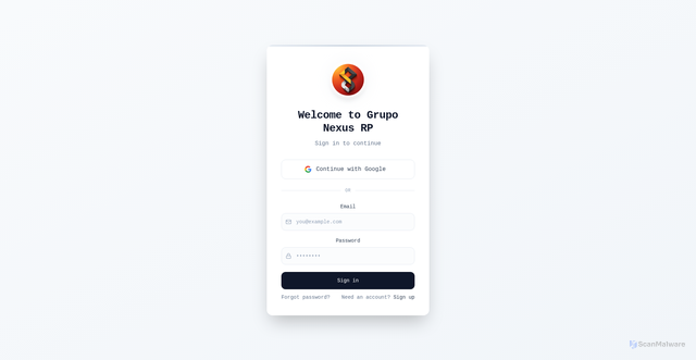 Security scan screenshot of https://gruponexusrp.com/