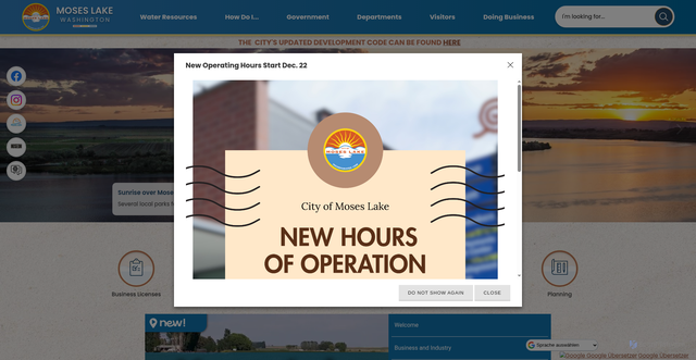 Security scan screenshot of https://moseslakewa.gov/