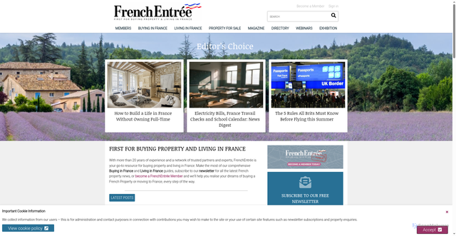 Security scan screenshot of https://frenchentree.com