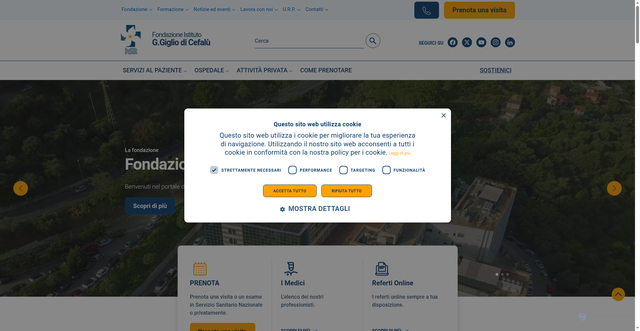 Security scan screenshot of https://www.hsrgiglio.it