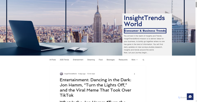 Security scan screenshot of https://www.insighttrendsworld.com/post/entertainment-dancing-in-the-dark-jon-hamm-turn-the-lights-off-and-the-viral-meme-that-took-ov