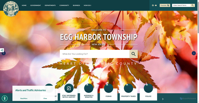 Security scan screenshot of https://ehtnj.gov/