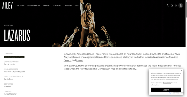 Security scan screenshot of https://ailey.org/repertory/lazarus