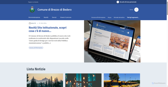 Security scan screenshot of https://comune.brezzo-di-bedero.va.it/