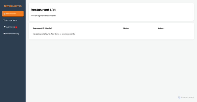 Security scan screenshot of https://restaurantpageadmins-wjdcb7jdhl.edgeone.app/