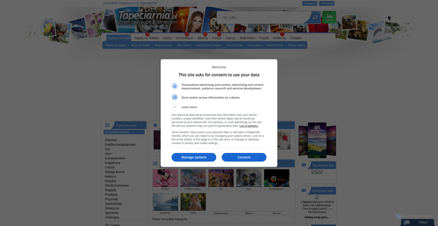 Security scan screenshot of https://www.tapeciarnia.pl