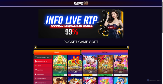 Security scan screenshot of https://polabarukepo88.pages.dev/pgsoft/