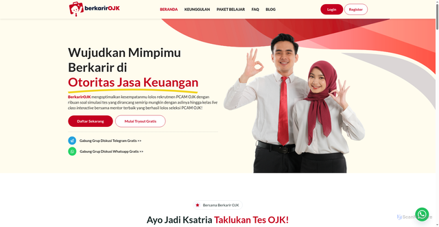 Security scan screenshot of https://berkarirojk.id
