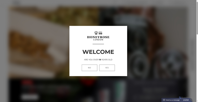 Security scan screenshot of https://www.honeyroseusa.com/ecwid