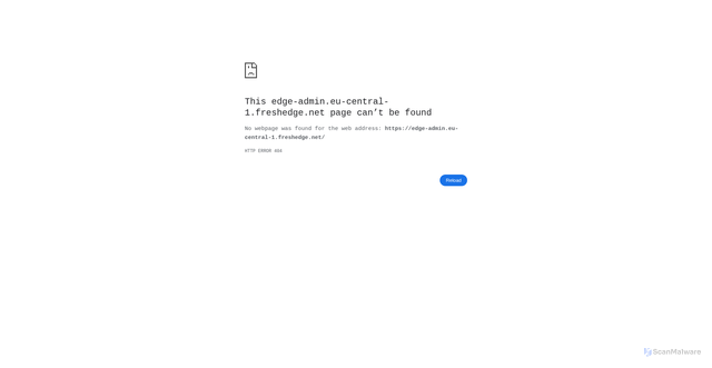 Security scan screenshot of https://edge-admin.eu-central-1.freshedge.net