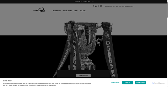 Security scan screenshot of https://www.wembleystadium.com/experiences/events/2025/carabao-cup-final