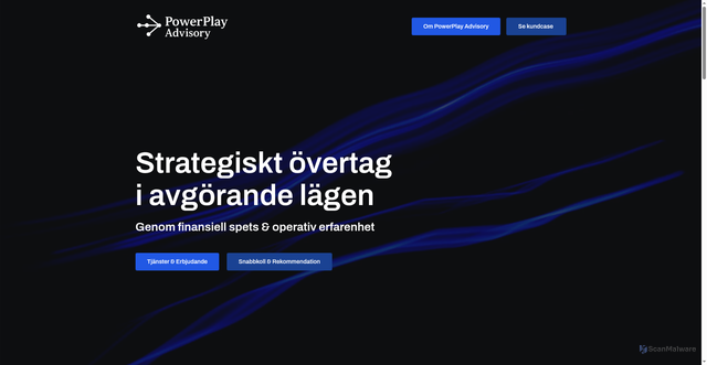 Security scan screenshot of https://powerplayadvisory.se