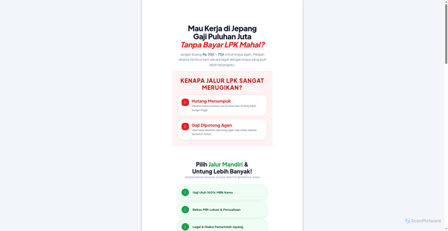 Security scan screenshot of https://kejepang.com/