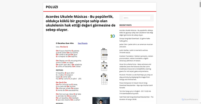 Security scan screenshot of https://zulopat.pages.dev/post/acordes-ukulele-musicas/