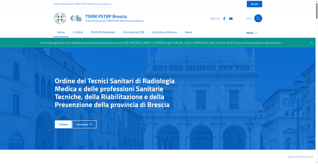 Security scan screenshot of https://www.tsrm.it/