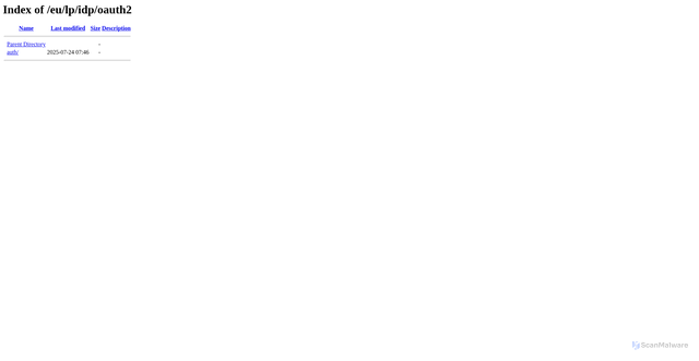 Security scan screenshot of http://logln-klarna.com/eu/lp/idp/oauth2/