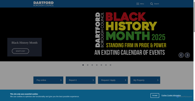 Security scan screenshot of https://www.dartford.gov.uk/