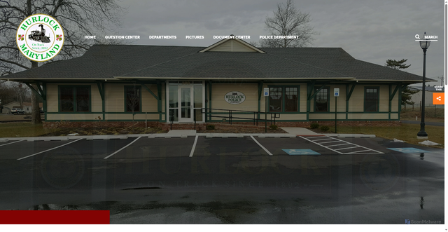 Security scan screenshot of https://hurlock-md.gov/