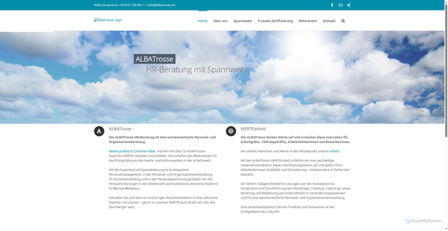 Security scan screenshot of https://albatrosse.com