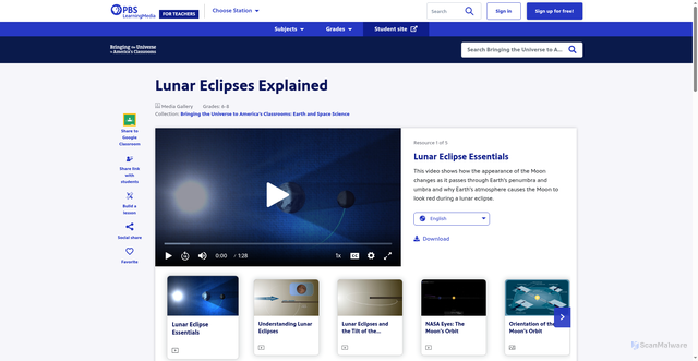 Security scan screenshot of https://ca.pbslearningmedia.org/resource/buac19-68-sci-ess-luneclipseexplain/lunar-eclipses-explained/