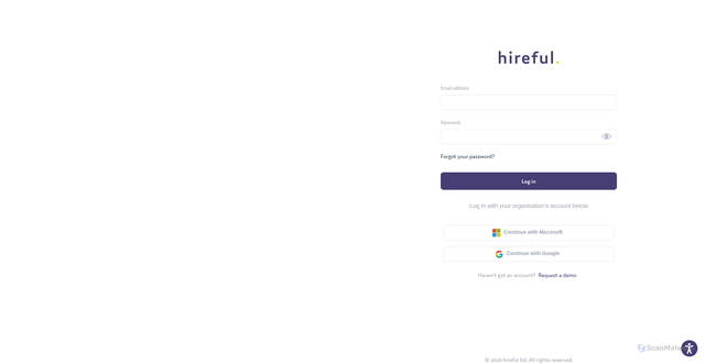 Security scan screenshot of https://hireful.app