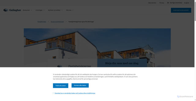 Security scan screenshot of http://fefonline.se/